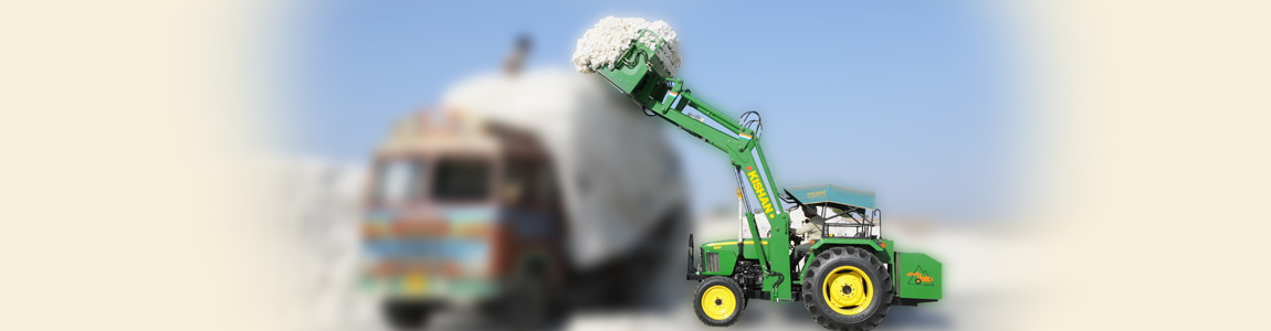 Hydraulic Tractor Loader for Cotton Industry | Kishan Equipments
