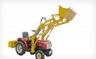 Front End Loader on Mitsubishi Tractor 